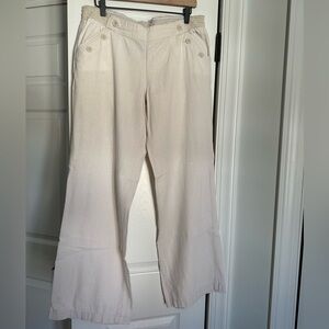 Candie's Cream Linen Pants